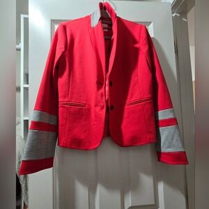 Gap Red and Gray Academy Blazer. Like New.